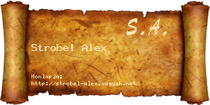 Strobel Alex névjegykártya
